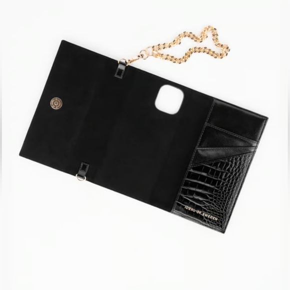 NEW Ideal of Sweden Neo Noir Croc Studio Clutch for Galaxy S21 Ultra - Picture 4 of 12